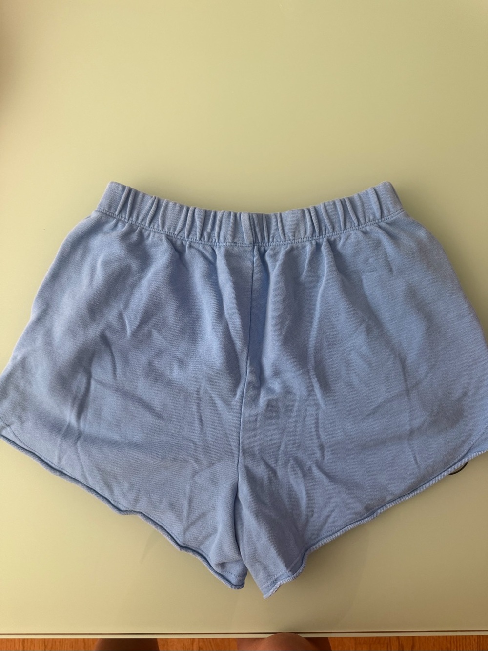 Aerie Light Blue Elastic Waist Soft Shorts